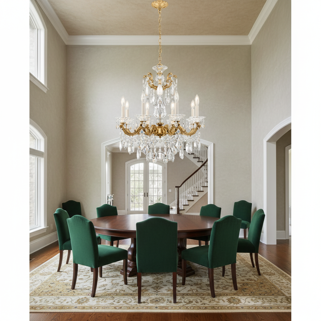 Luster Gaze Heirloom Bloom Chandelier 25-inch - Background Shot