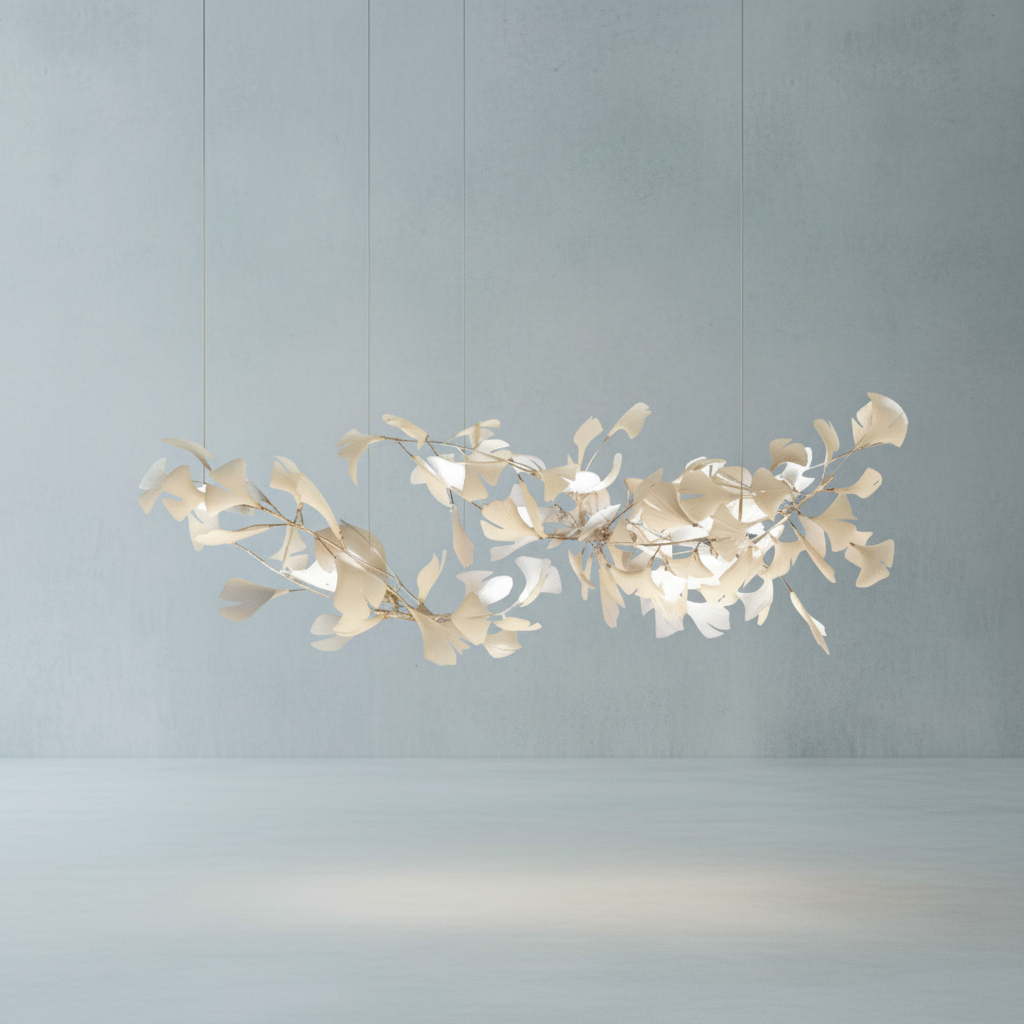 Luster Gaze Verdant Canopy Ceramic Chandelier - Background Shot