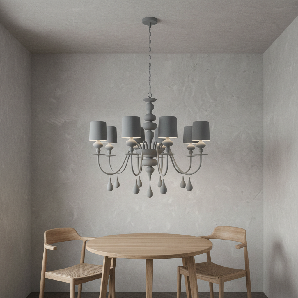 Luster Gaze Aura Grandeur Modern Chandelier - Background Shot