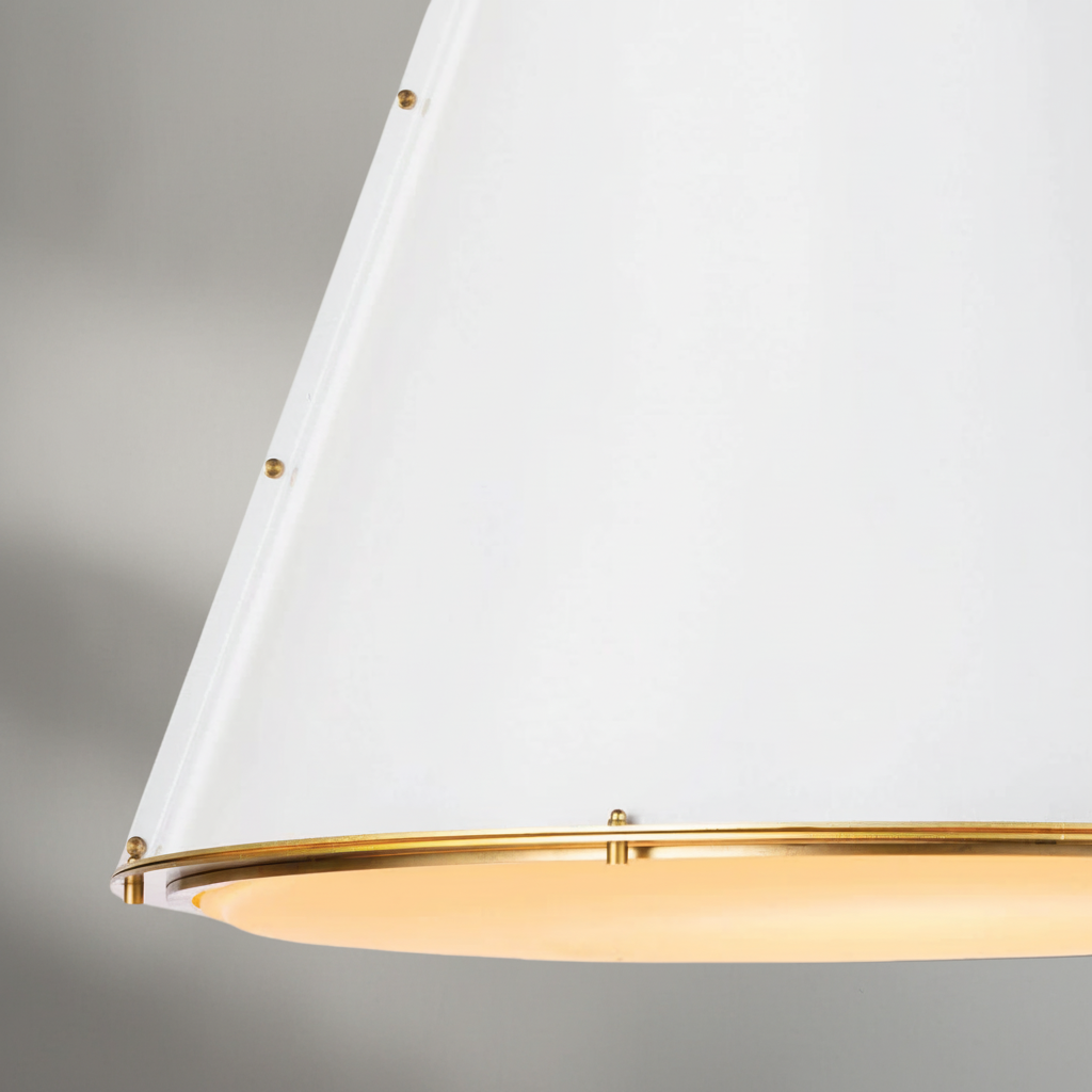 Luster Gaze Aura Cone 3-Light Chandelier - Background Shot