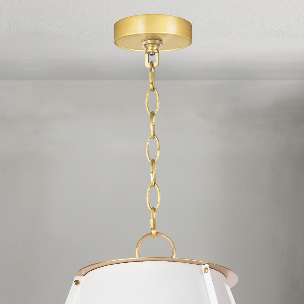 Luster Gaze Aura Cone 3-Light Chandelier - Background Shot