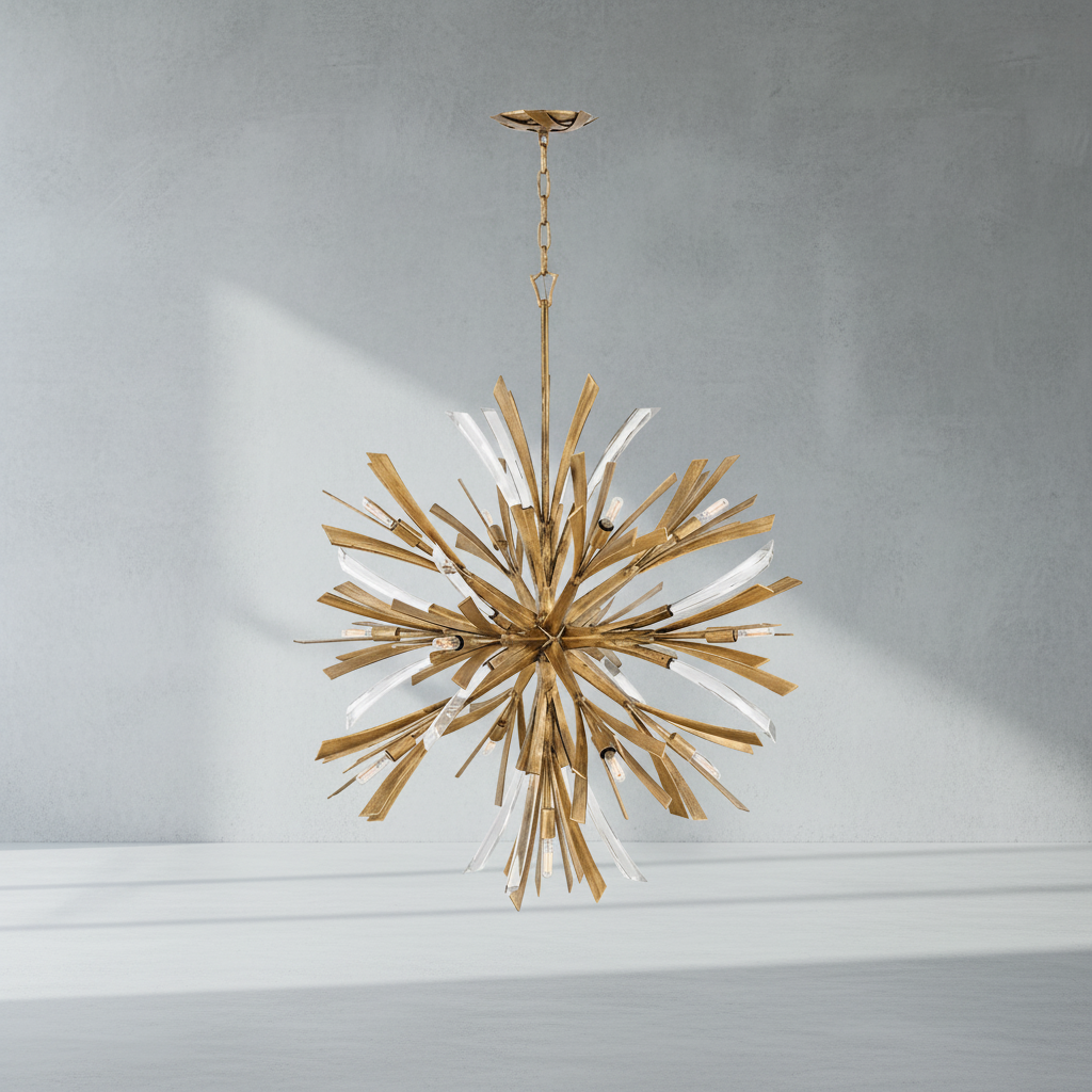 Luster Gaze Celestial Orb 5-Light Chandelier - Background Shot