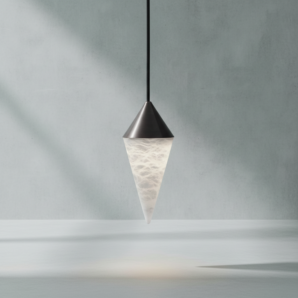 Luster Gaze Alabaster Bloom Chandelier - Background Shot