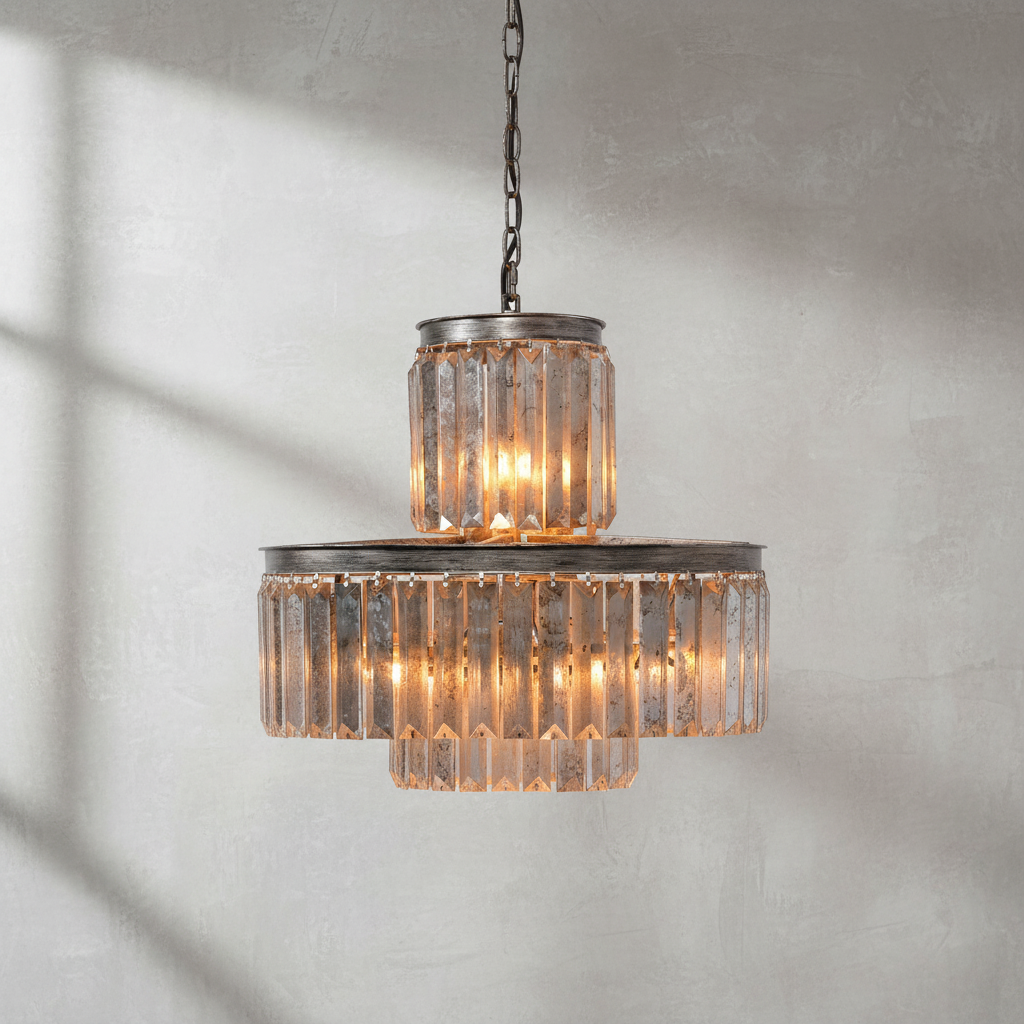 Luster Gaze Celestial Bloom 22-Light Chandelier - Background Shot