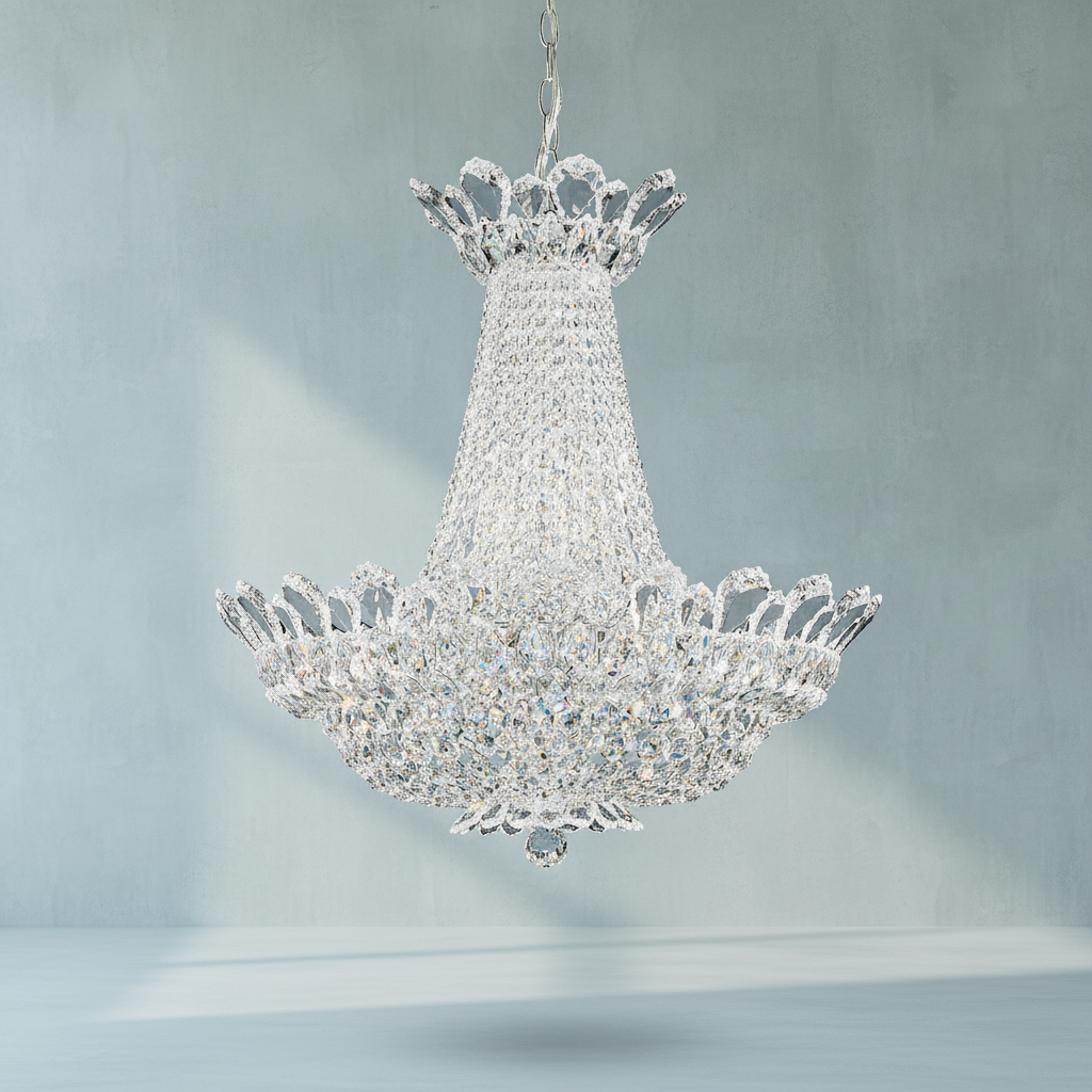 Luster Gaze Radiant Prism Round Chandelier - Background Shot