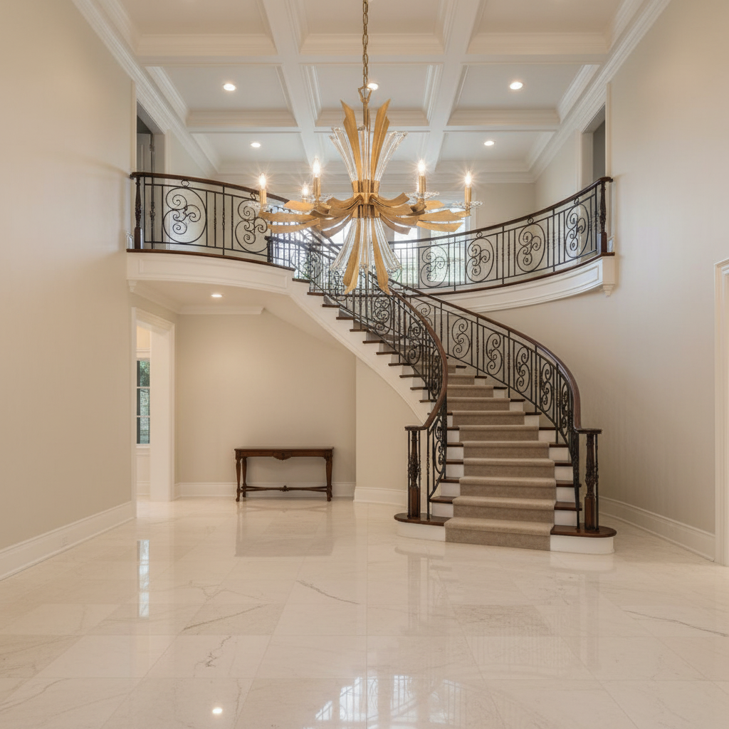 Luster Gaze Vida Medium Single-Tier Chandelier | Elegant Modern Lighting Fixture - Scene
