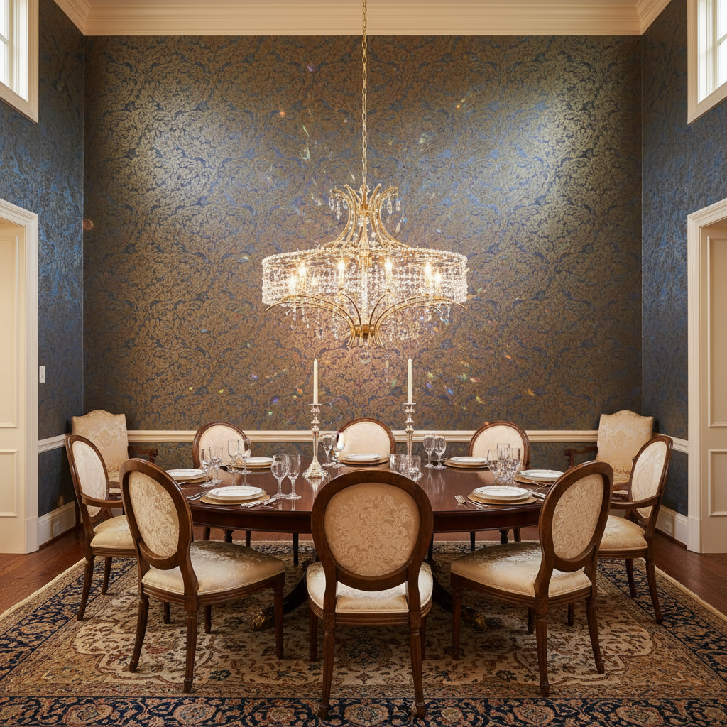 Luster Gaze Radiant Filigree 36" Chandelier - formal American dining room