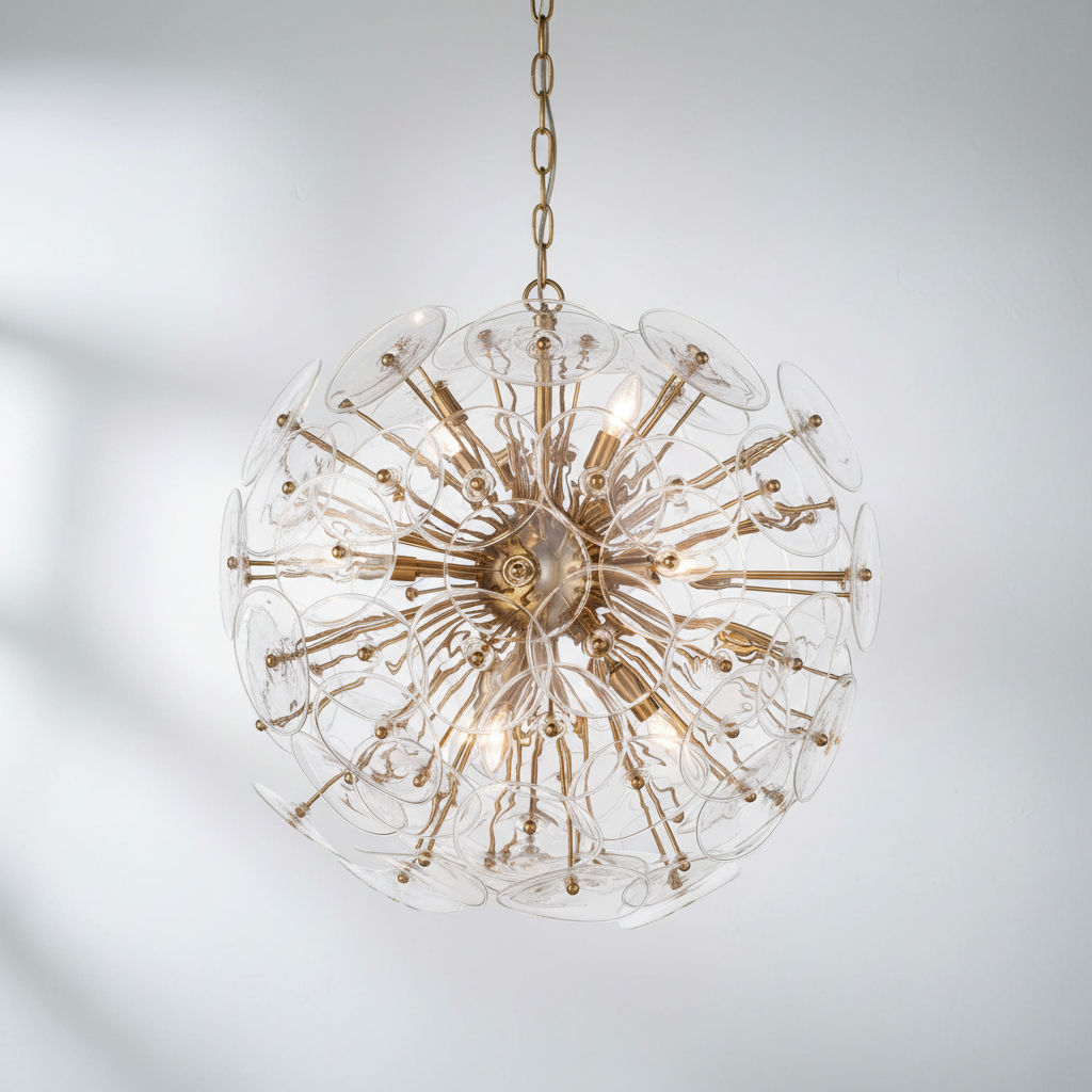 Luster Gaze Stellar Radiance Glass Chandelier - Background Shot