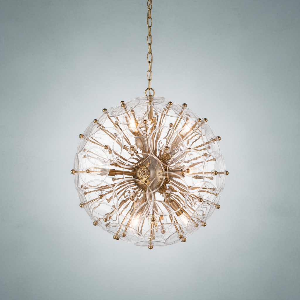 Luster Gaze Stellar Radiance Glass Chandelier - Background Shot