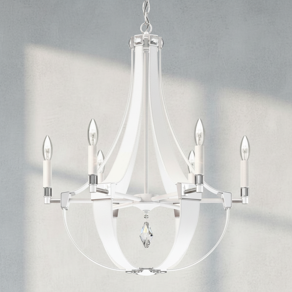 Luster Gaze Appalachian Teardrop 6-Light Chandelier - Background Shot
