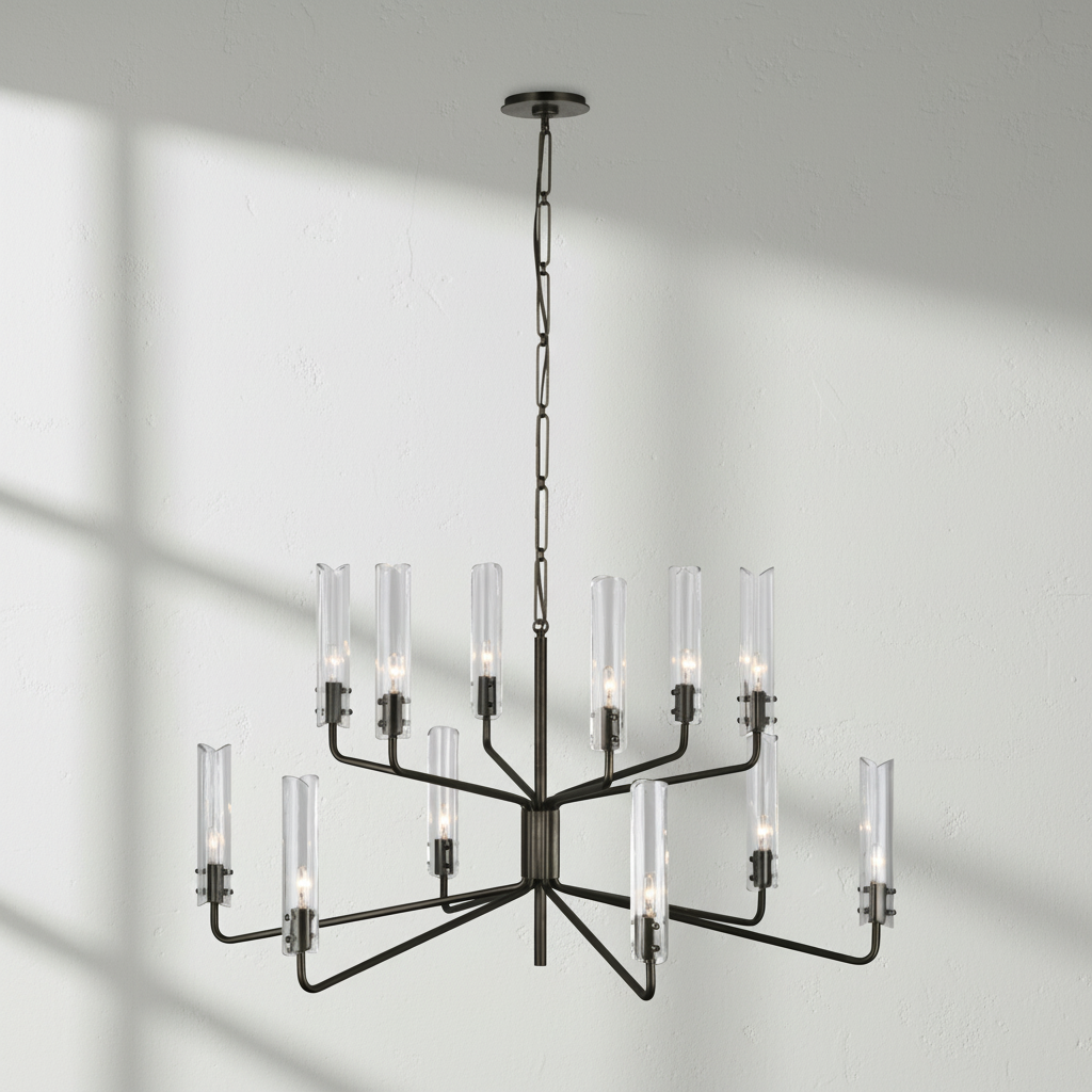 Luster Gaze Stellar Radiance Two-Tier Chandelier - Background Shot