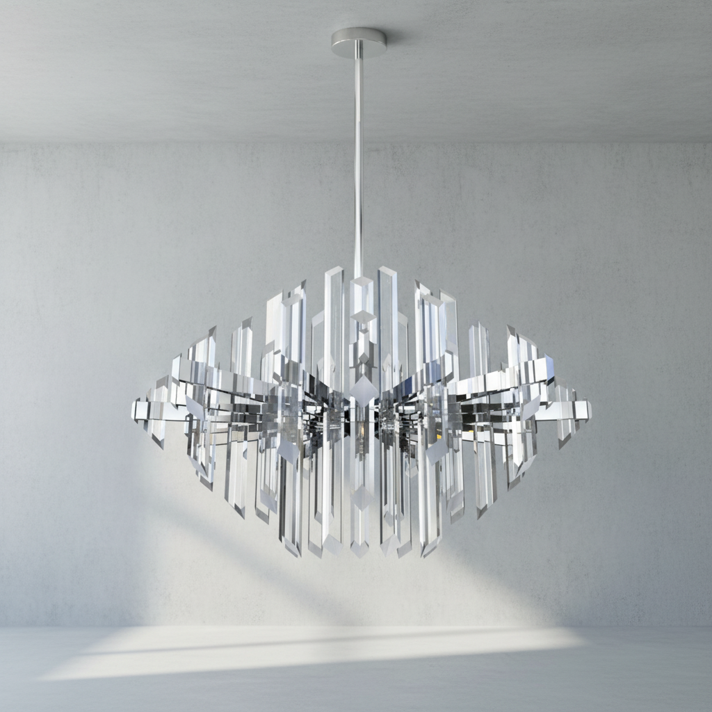 Luster Gaze Prism Radiance 1-Light LED Chandelier - Background Shot