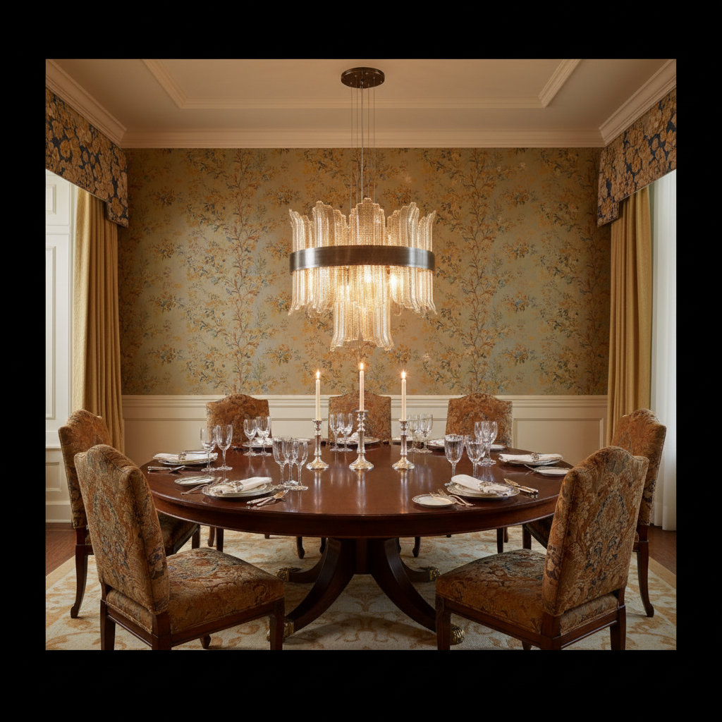 Luster Gaze Grand Mariner 24-Light Chandelier - formal American dining room