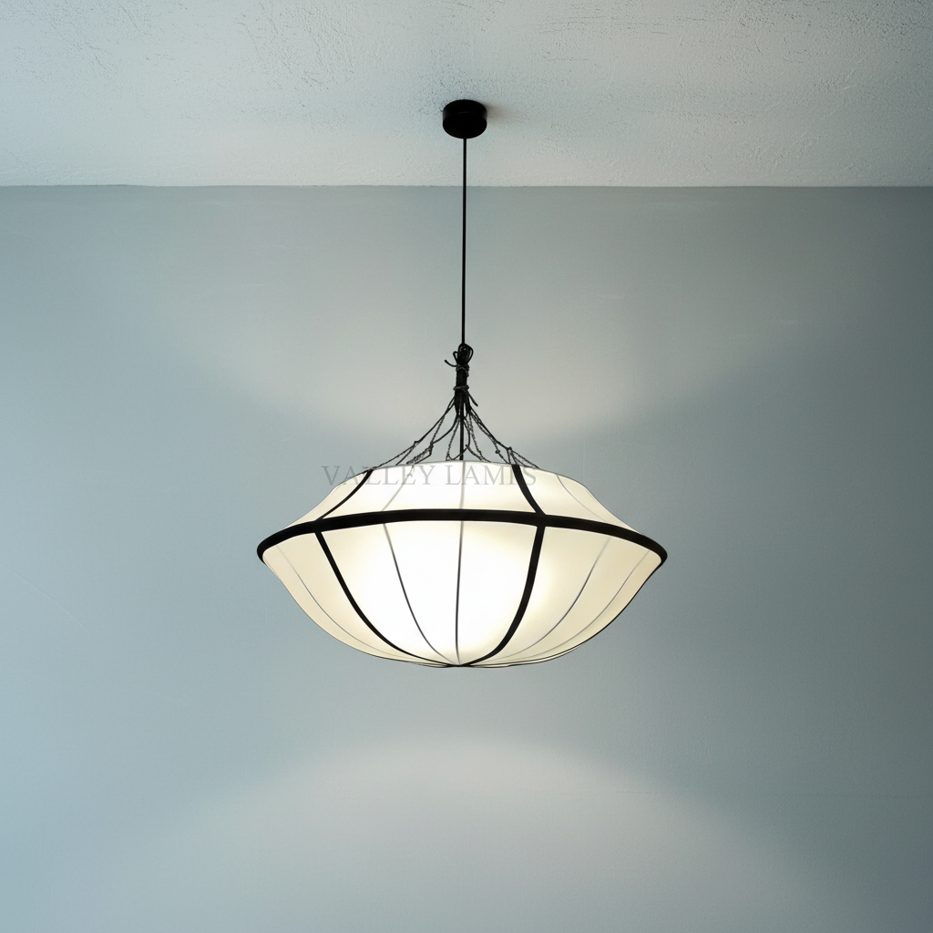 Luster Gaze Heritage Silk Canopy Chandelier - Background Shot