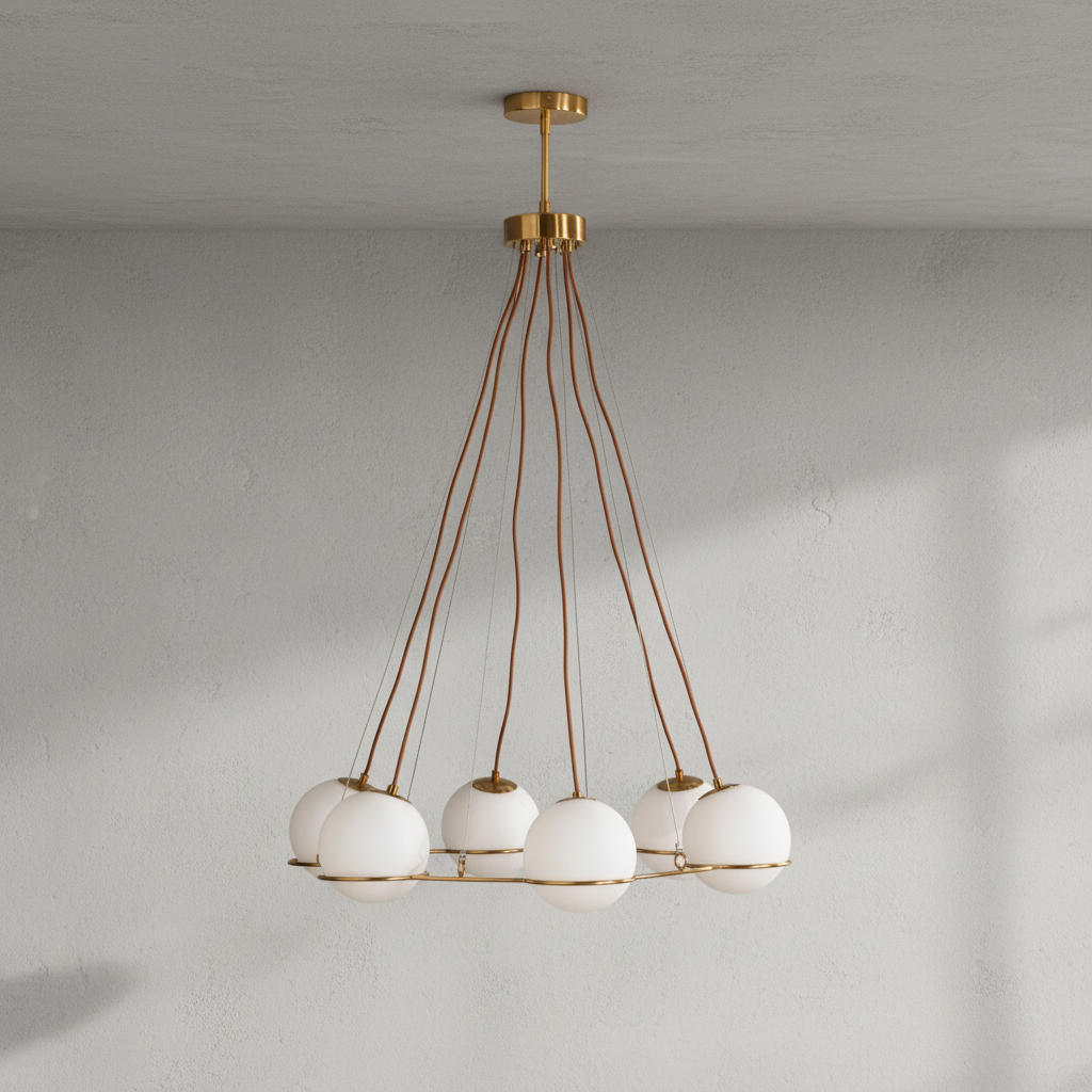 Luster Gaze Celestial Sphere 6-Light Globe Chandelier - Background Shot