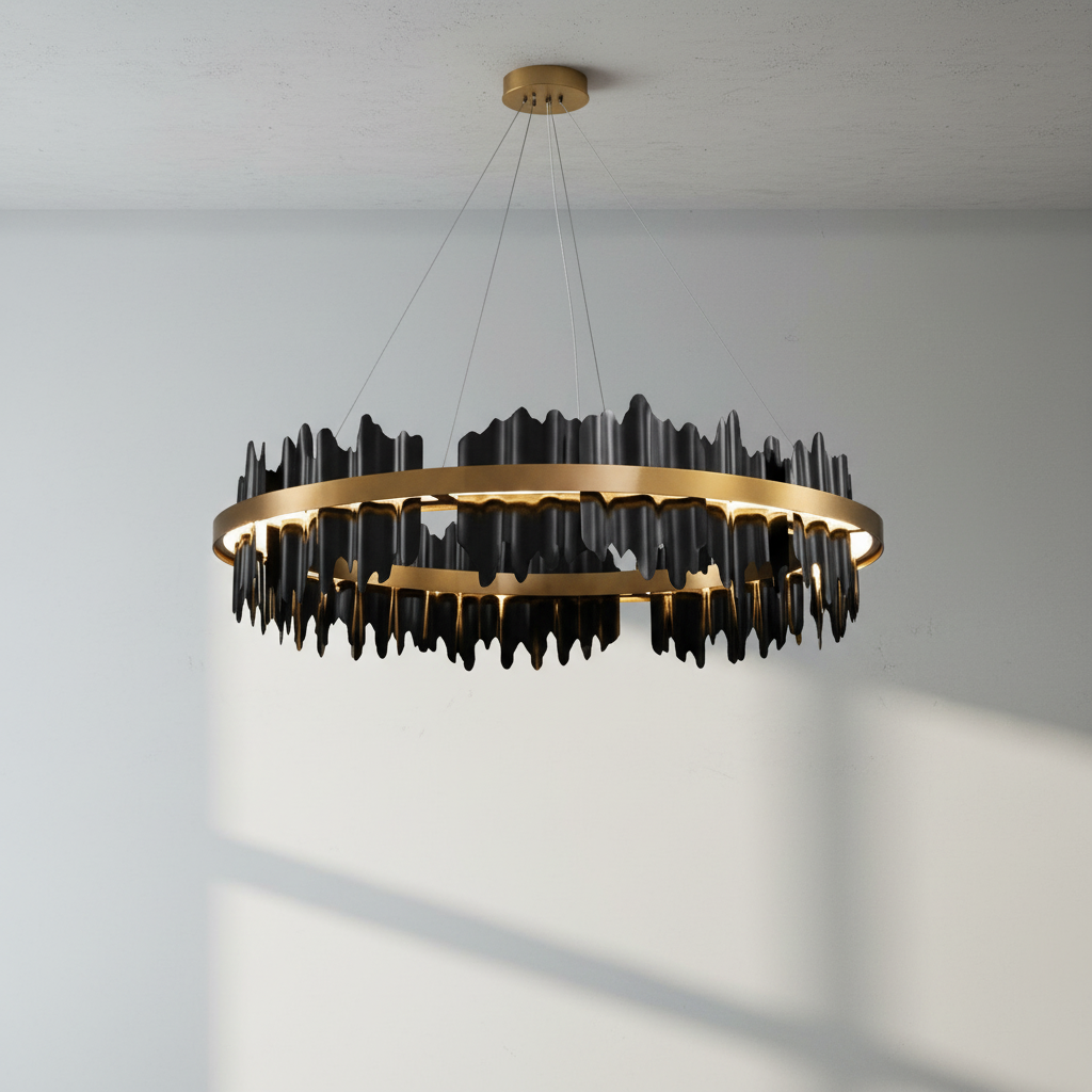 Luster Gaze Modern Round Chandelier - Studio Shot