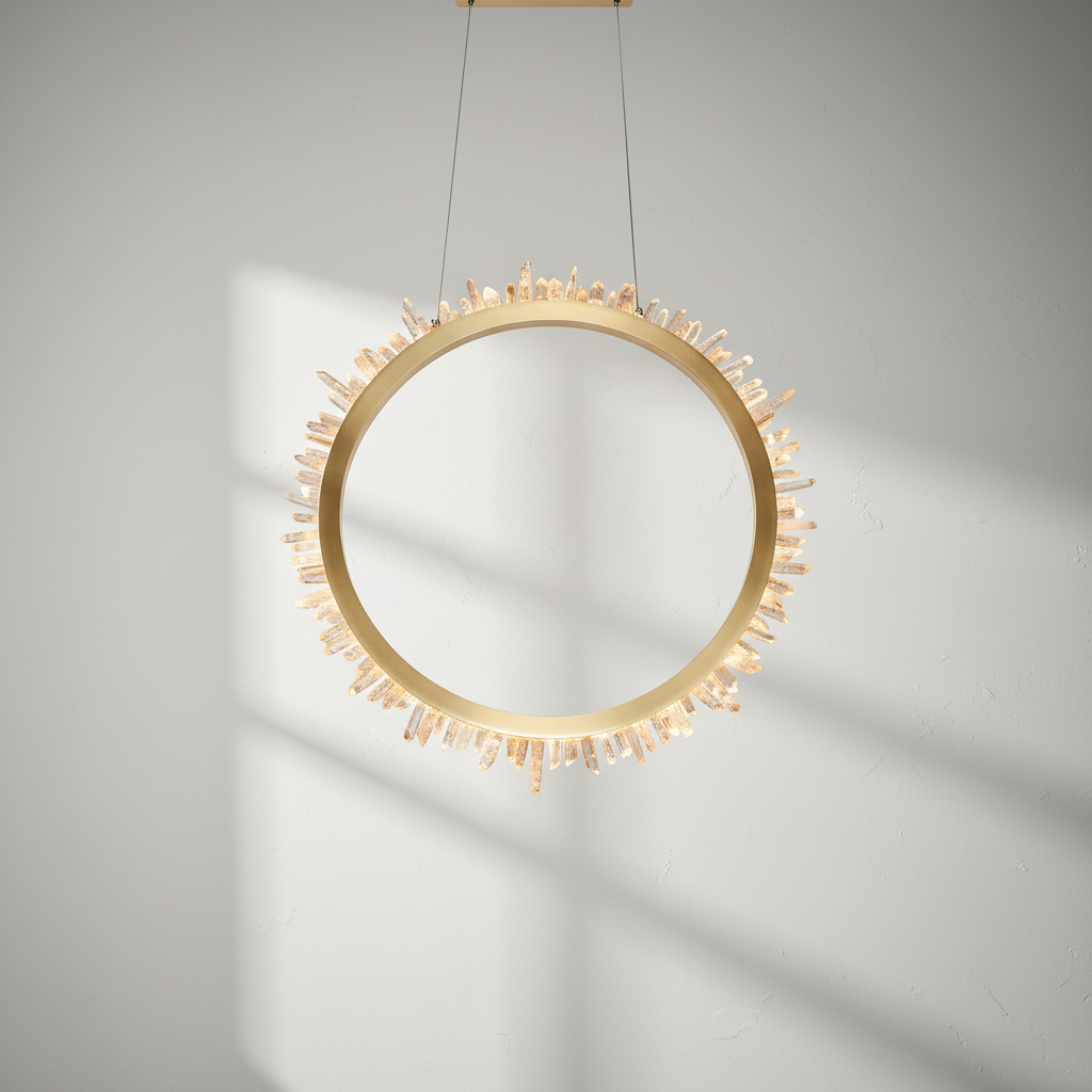 Luster Gaze LG Rock Crystal Ring Chandelier - Studio Shot