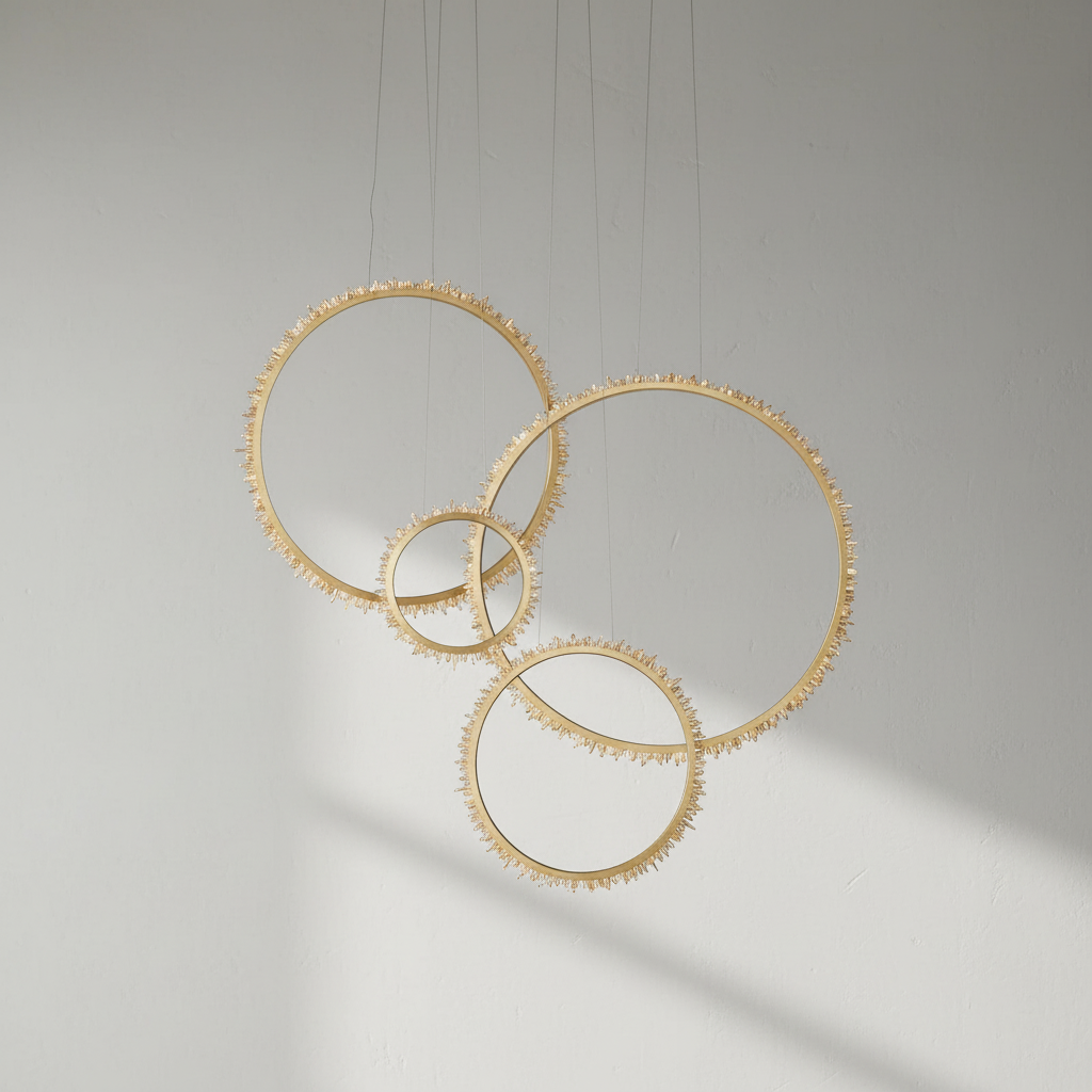 Luster Gaze LG Rock Crystal Ring Chandelier - Studio Shot