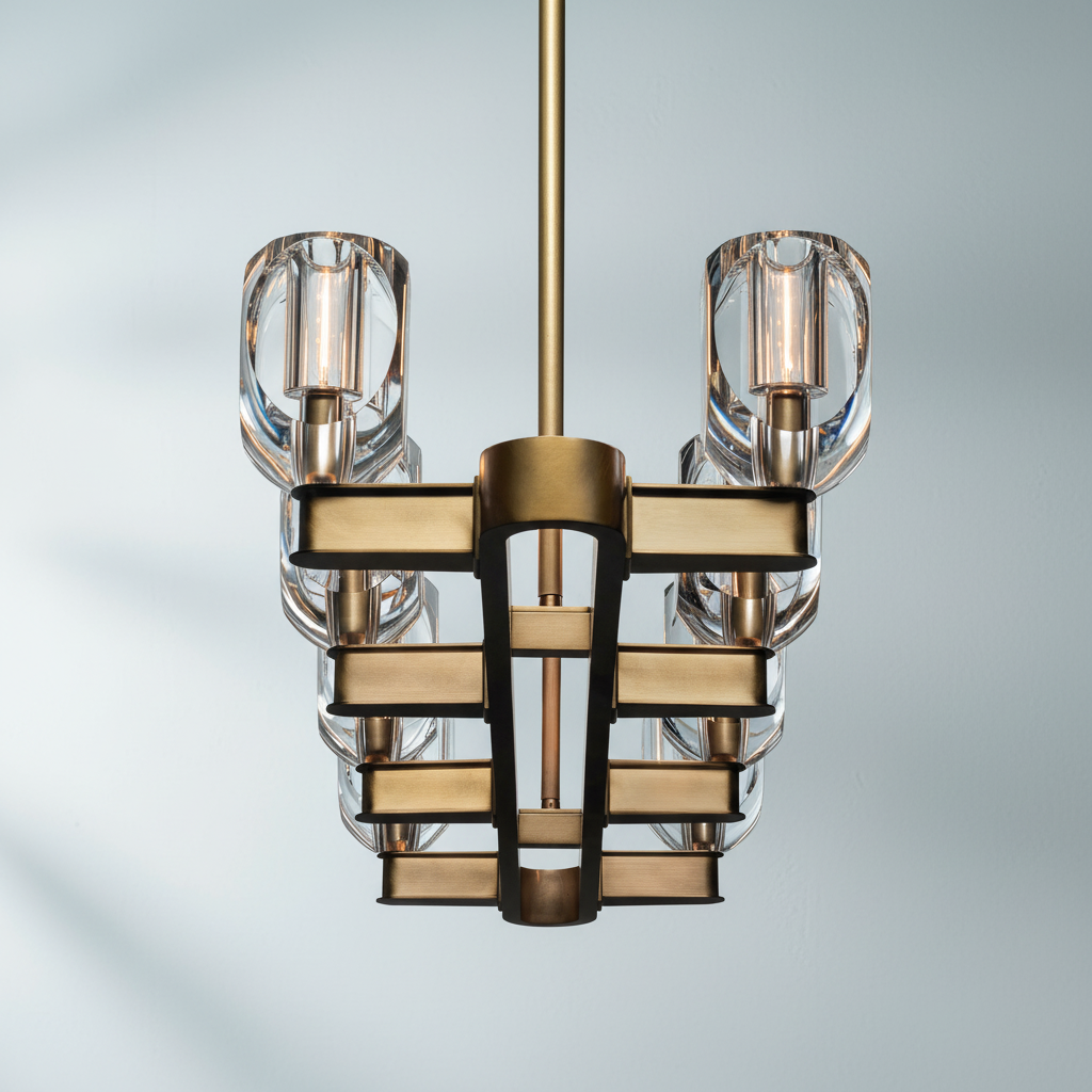 Luster Gaze Radiant Linear 8-Light Chandelier - Background Shot