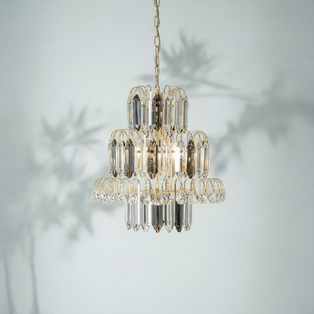 Luster Gaze Grand Radiance K9 Crystal Chandelier - Background Shot