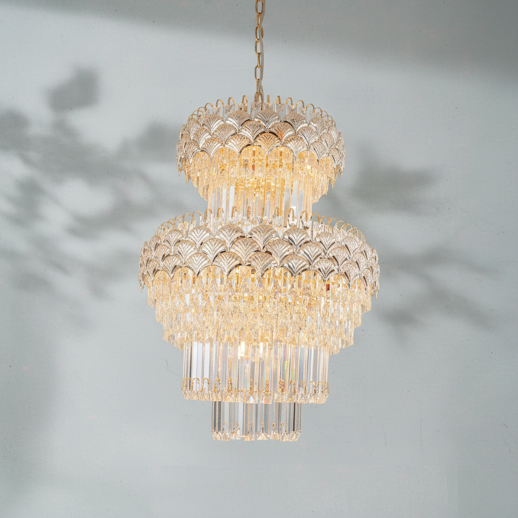 Luster Gaze Majestic Empire Multi-Tier Crystal Chandelier - Background Shot