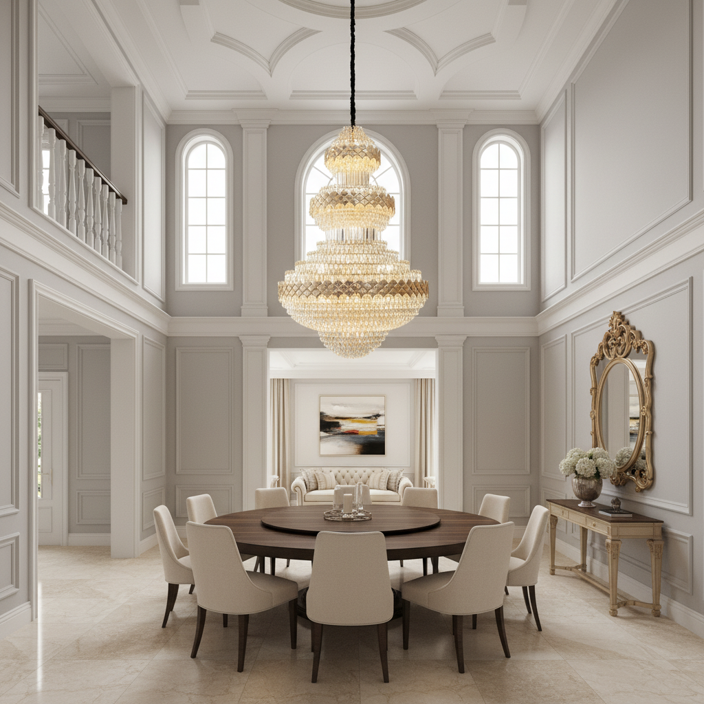Luster Gaze Majestic Empire Multi-Tier Crystal Chandelier - Background Shot