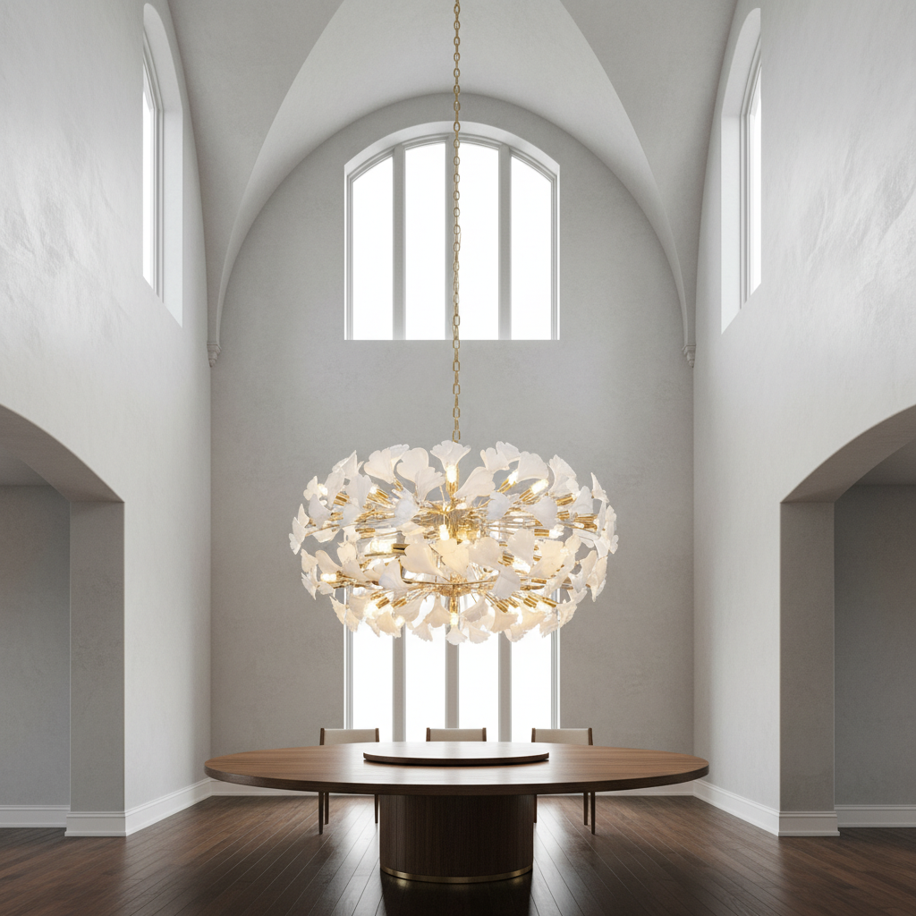 Luster Gaze Verdant Canopy Cascading Chandelier - Background Shot