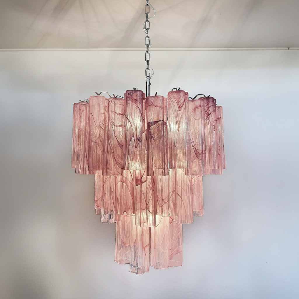 Luster Gaze Venetian Alabaster Bloom Chandelier - Background Shot