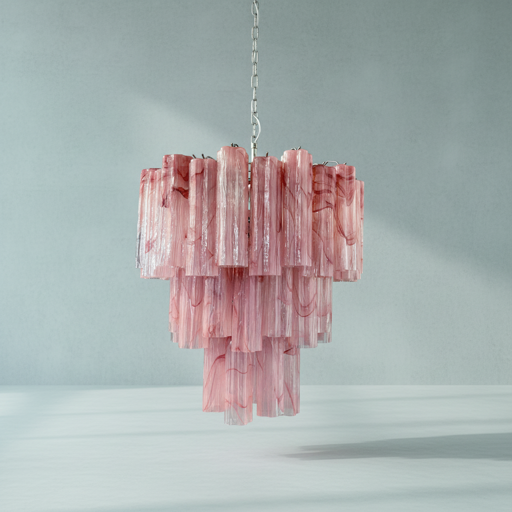 Luster Gaze Venetian Alabaster Bloom Chandelier - Background Shot