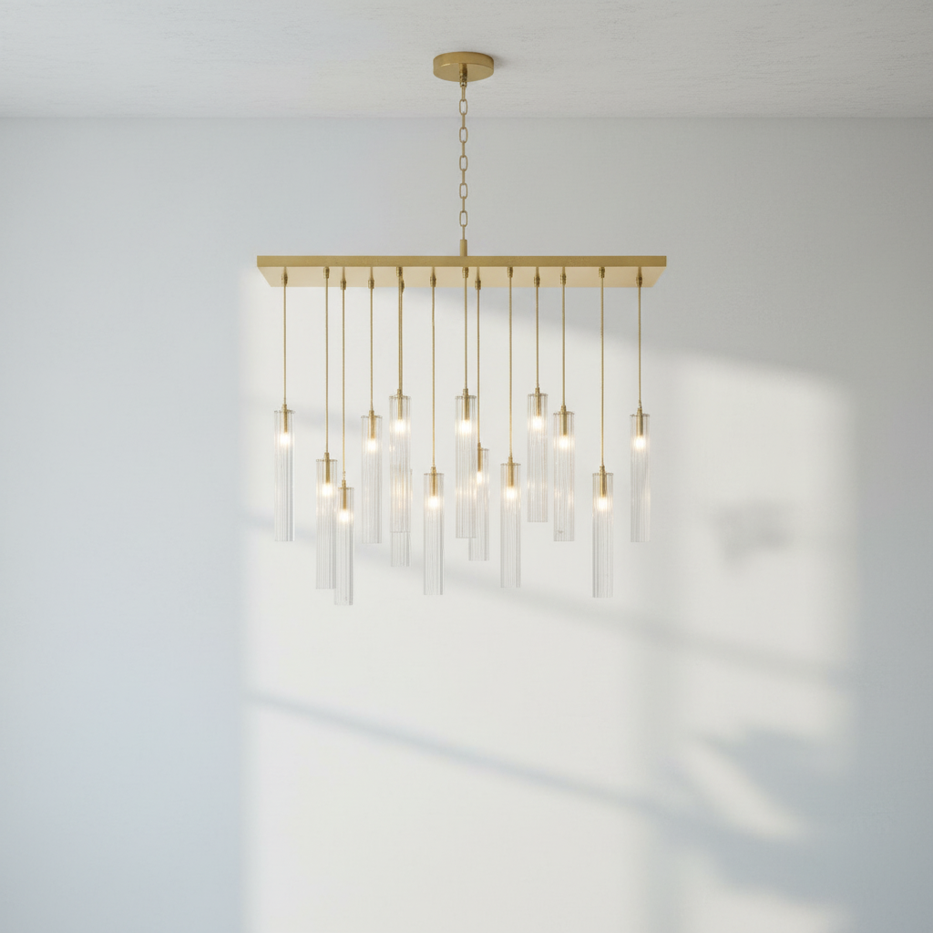 Luster Gaze Eden Multi Spot Glass Chandelier - Studio Shot