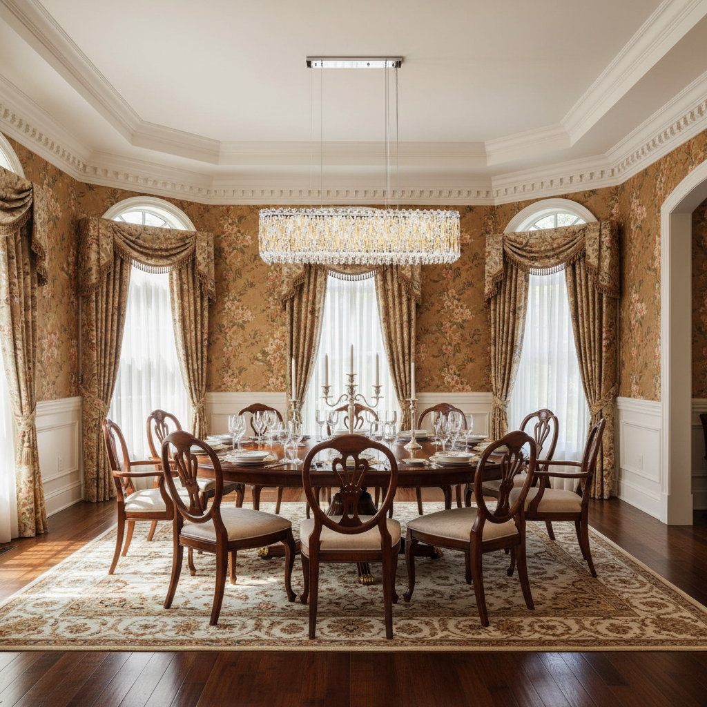 Luster Gaze Grand Lumina Rectangular Crystal Pendant Chandelier - formal American dining room