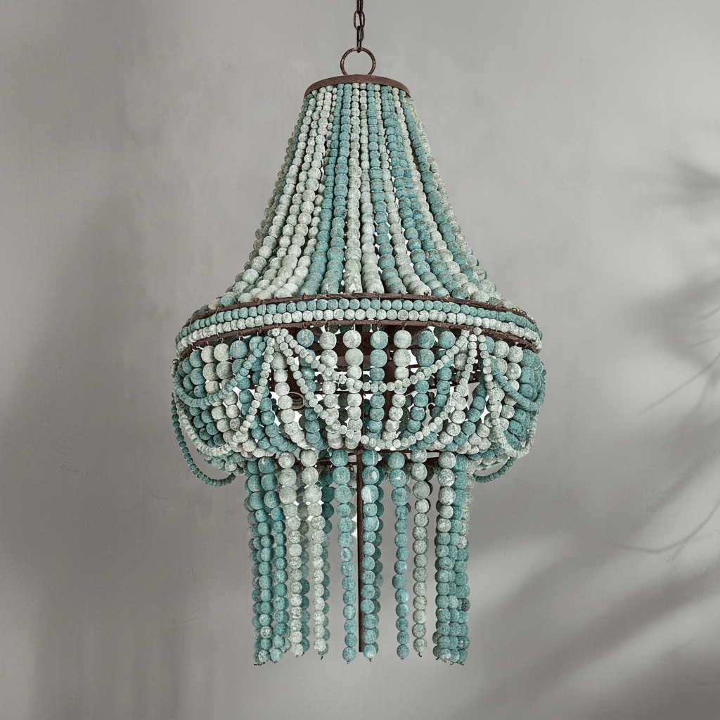 Luster Gaze Coastal Driftwood 6-Light Chandelier - Background Shot