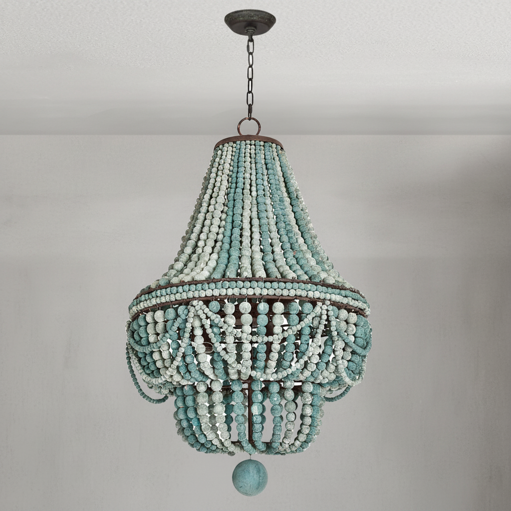 Luster Gaze Coastal Driftwood 6-Light Chandelier - Background Shot