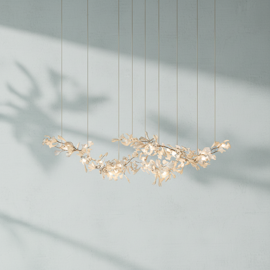 Luster Gaze Porcelain Bloom Branch Chandelier - Background Shot