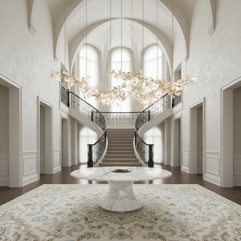 Luster Gaze Porcelain Bloom Branch Chandelier - Background Shot