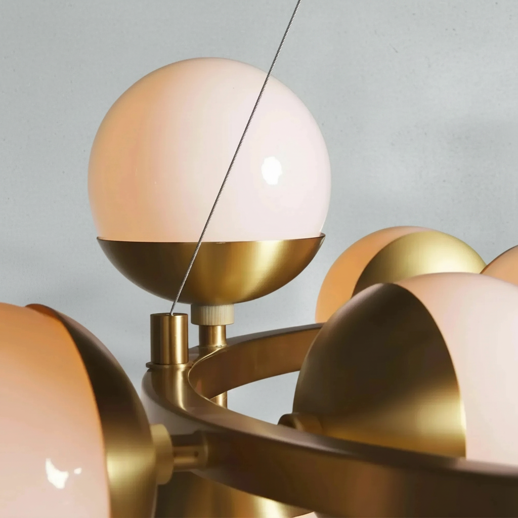 Luster Gaze Stellar Bloom Globe Chandelier - Background Shot