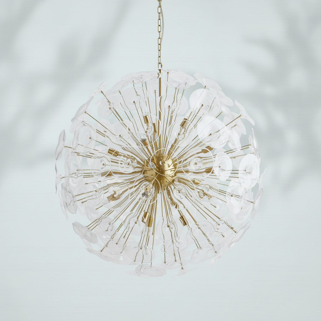 Luster Gaze Bloom Radiance Round Chandelier - Background Shot