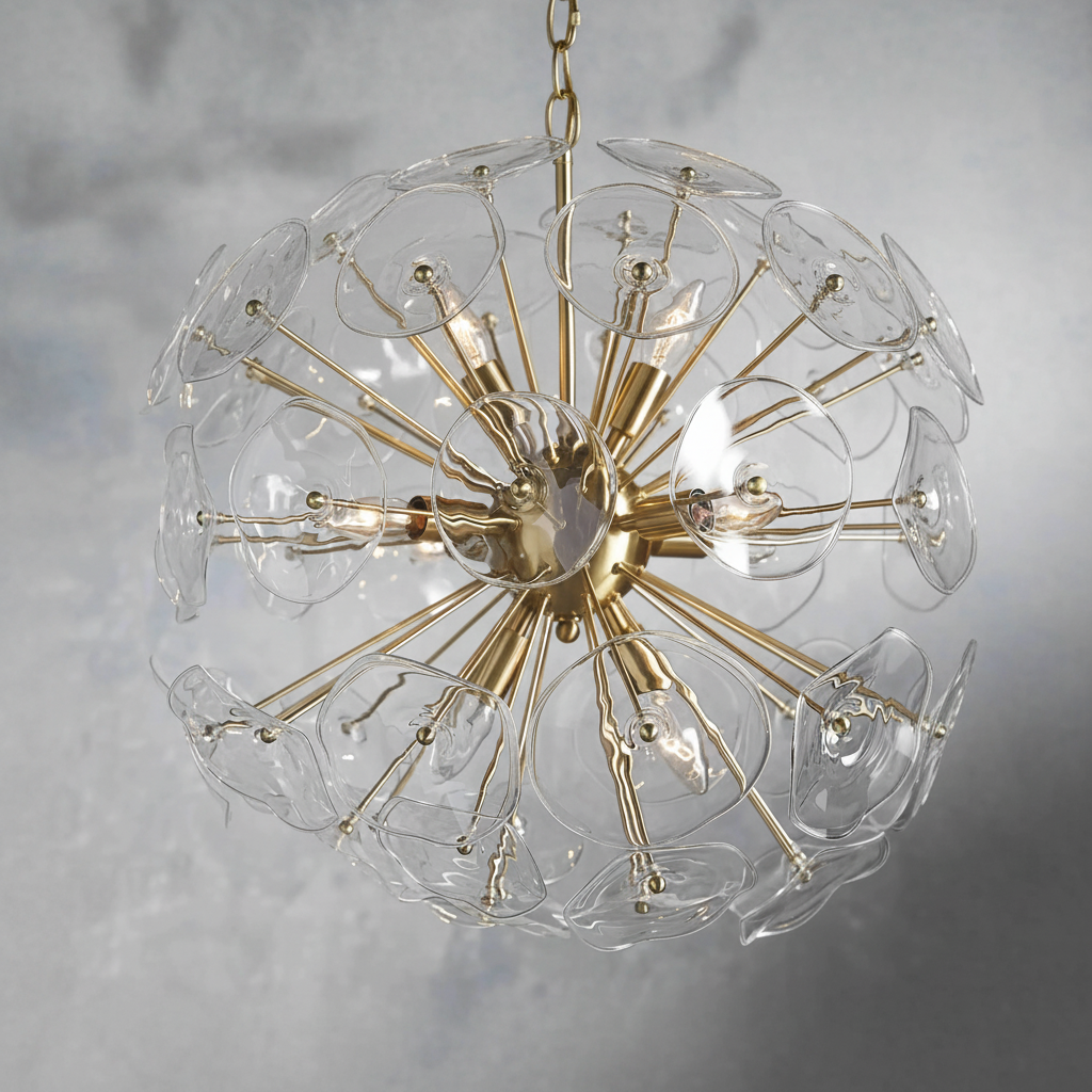 Luster Gaze Bloom Radiance Round Chandelier - Background Shot