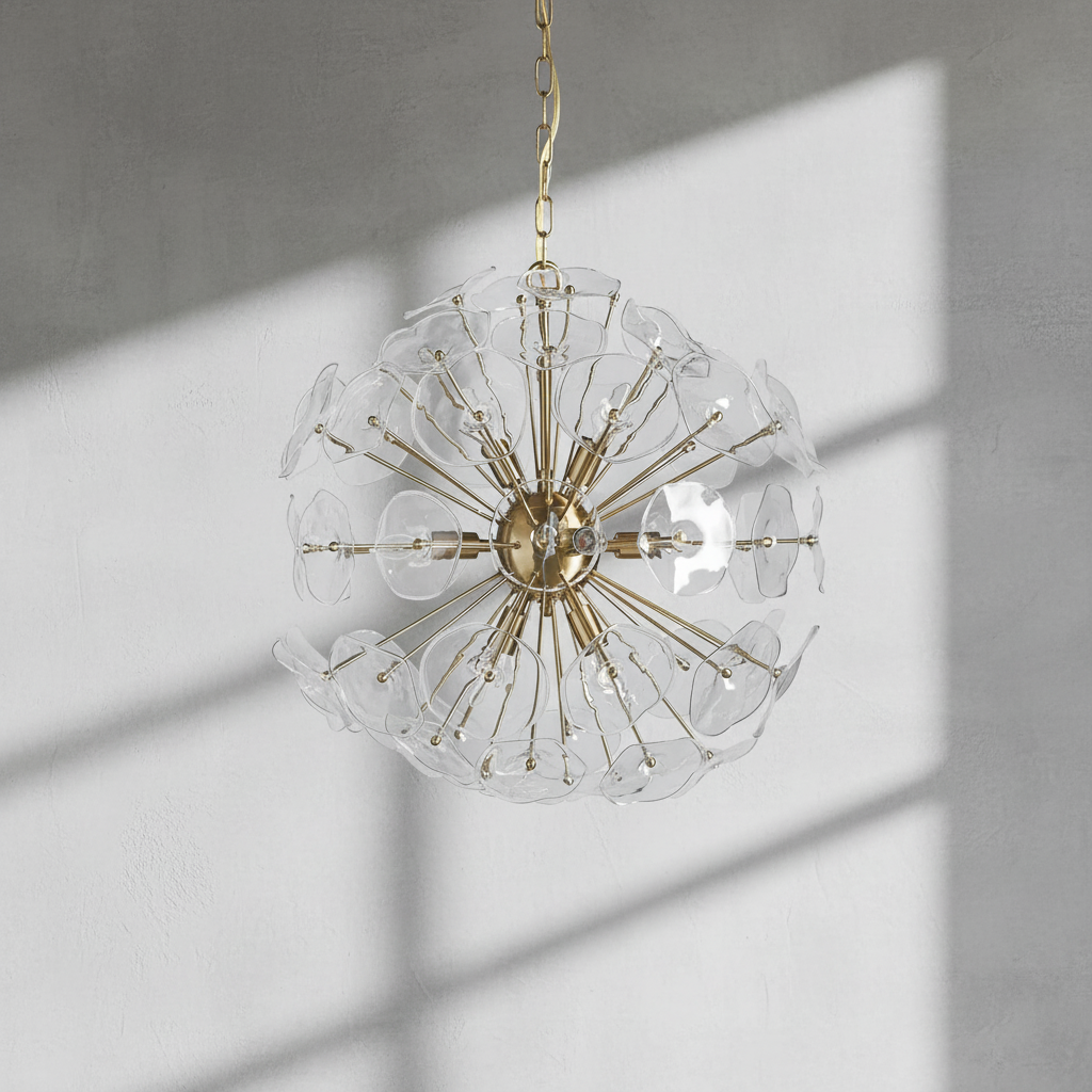 Luster Gaze Bloom Radiance Round Chandelier - Background Shot