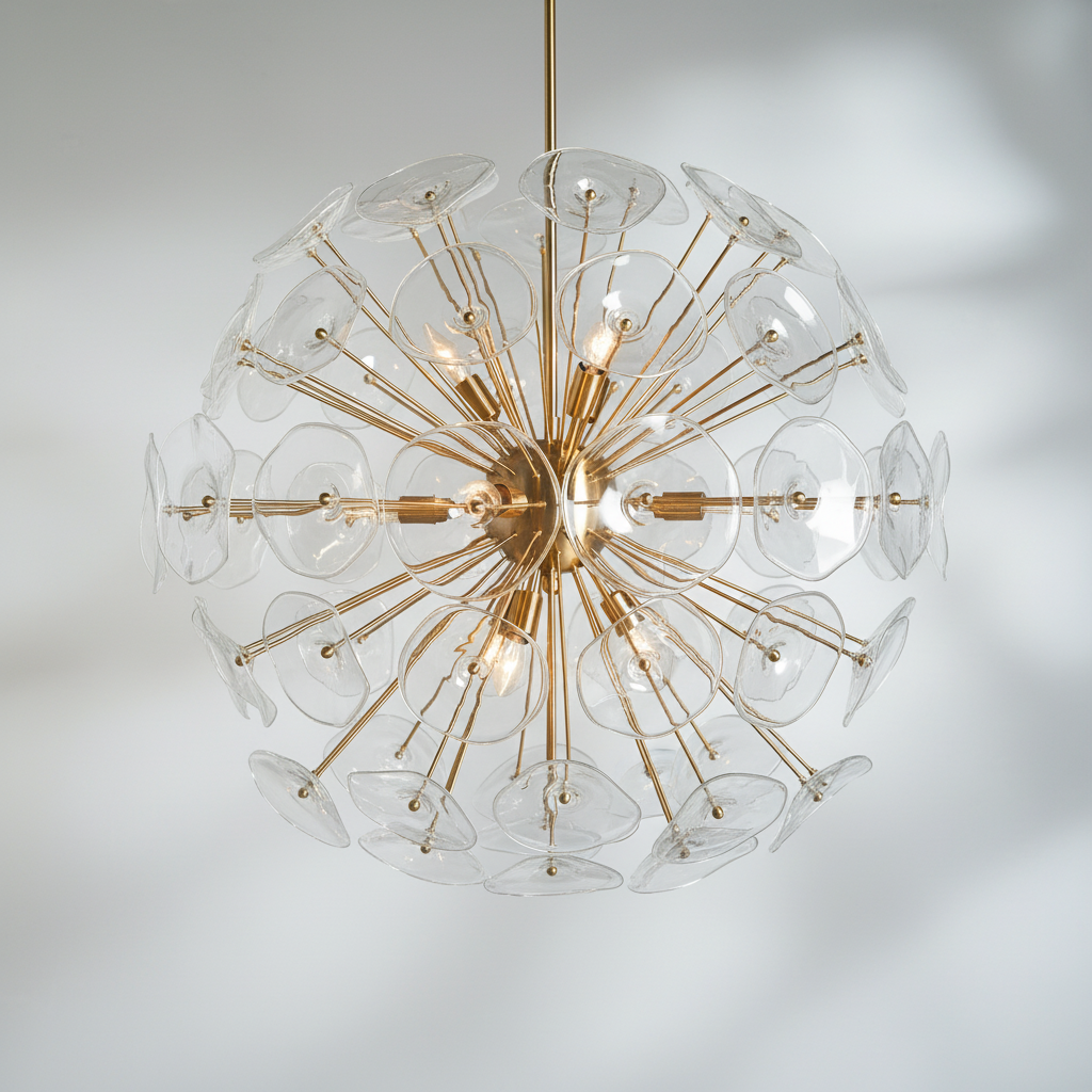 Luster Gaze Bloom Radiance Round Chandelier - Background Shot