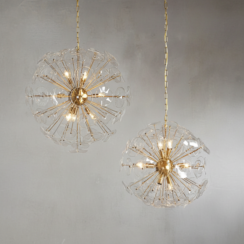 Luster Gaze Bloom Radiance Round Chandelier - Background Shot