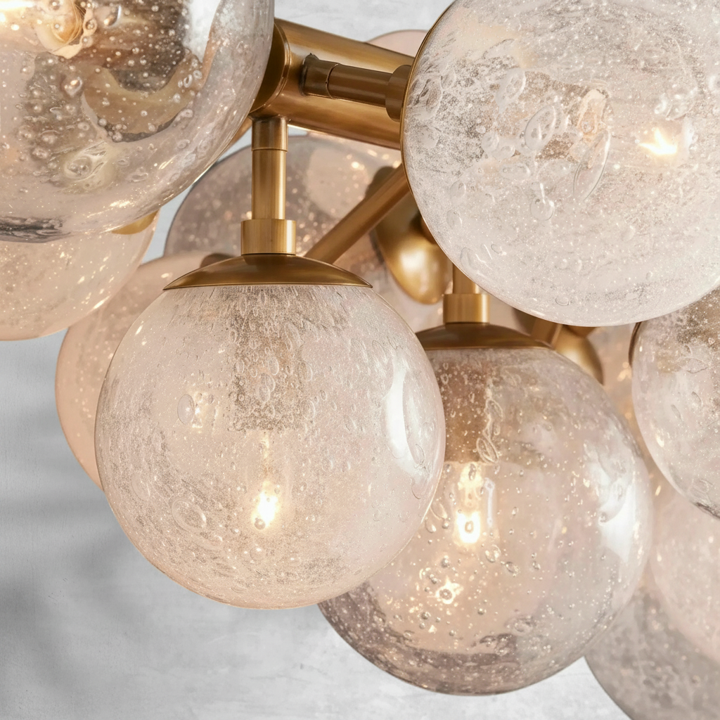 Luster Gaze Radiant Orb Linear Chandelier - Background Shot