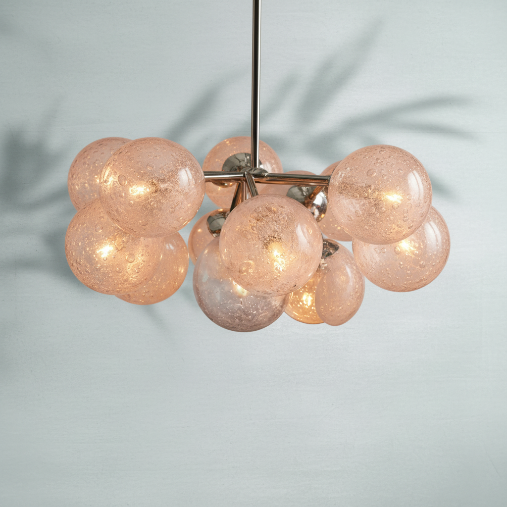 Luster Gaze Radiant Orb Linear Chandelier - Background Shot