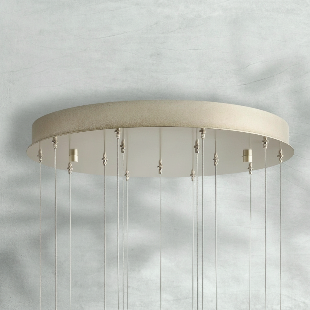 Luster Gaze Celestial Cascade Round Chandelier - Background Shot