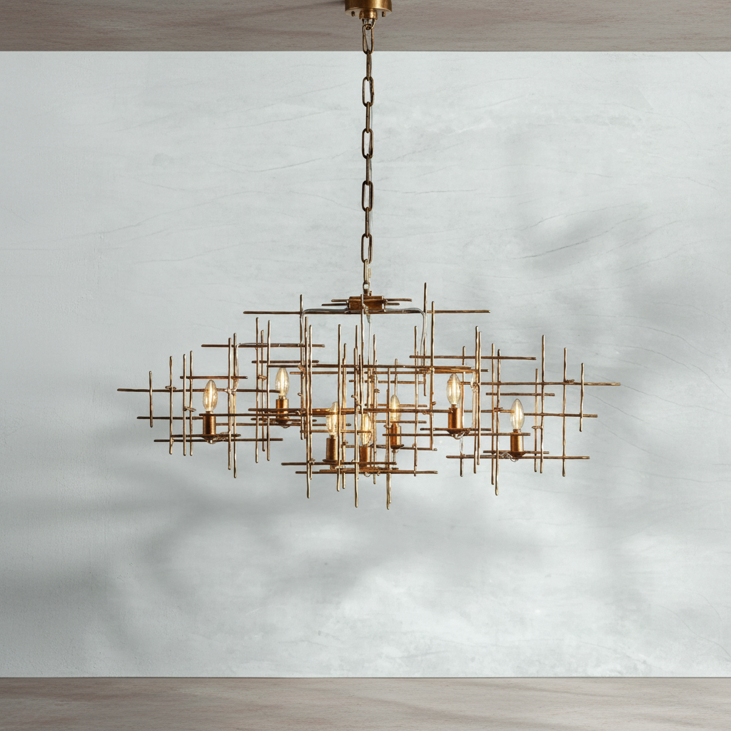 Luster Gaze Auraforge 7-Light Chandelier - Background Shot