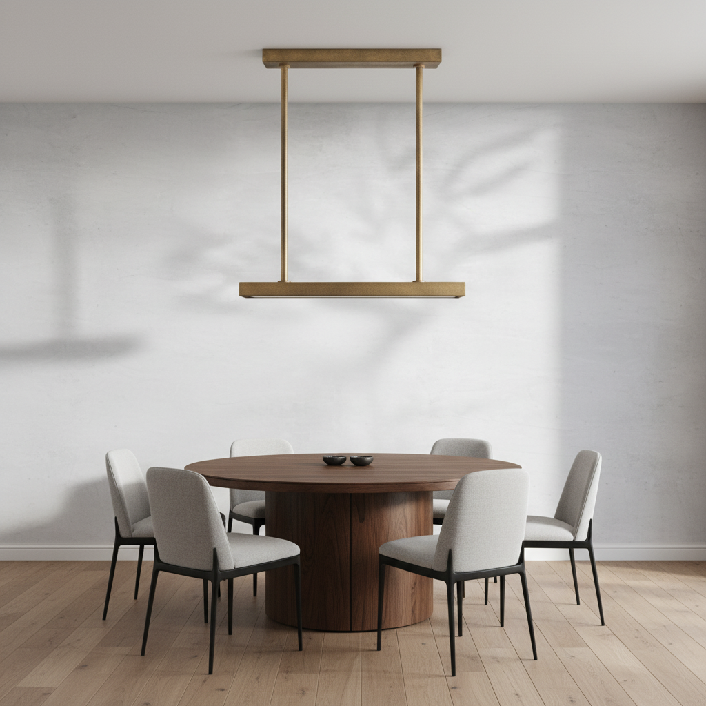 Luster Gaze Geometric Horizon Linear Chandelier - Background Shot