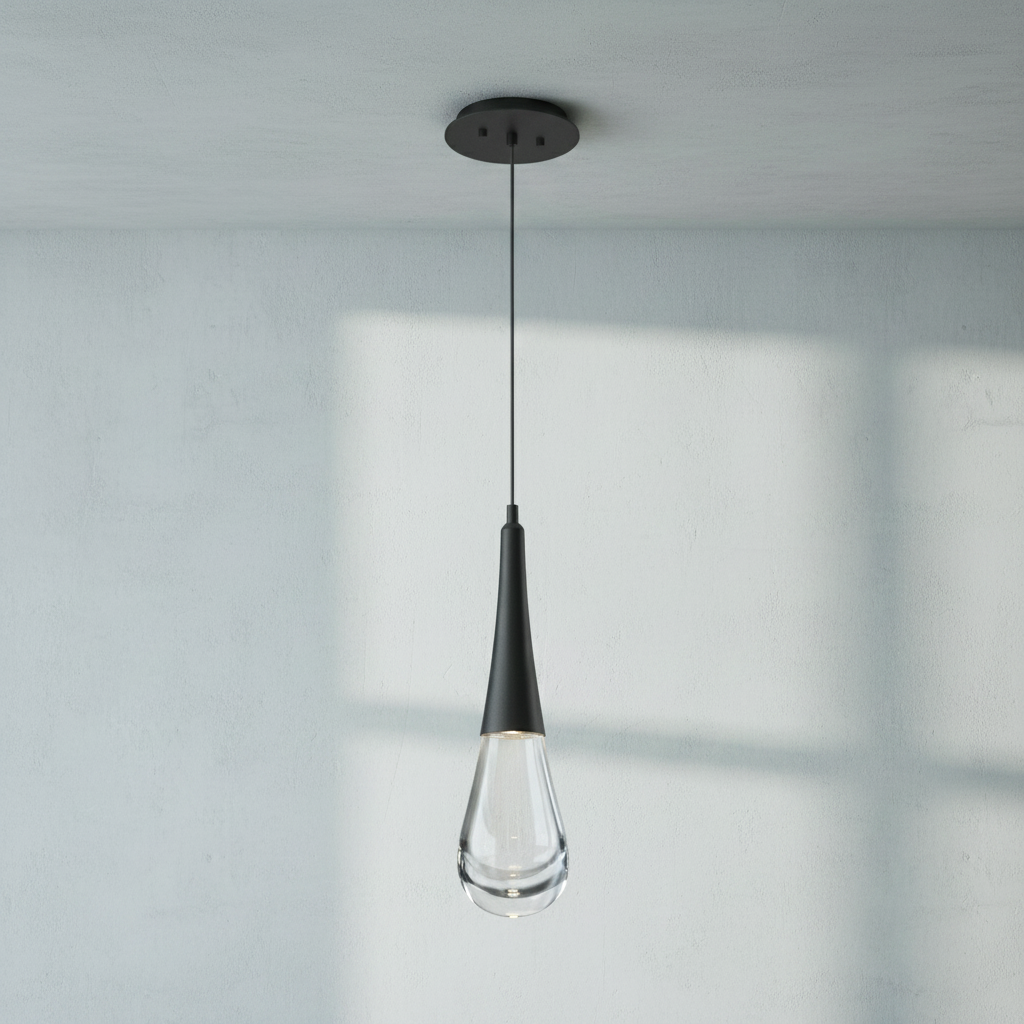 Luster Gaze Raindrop Cascade Single Pendant - Background Shot