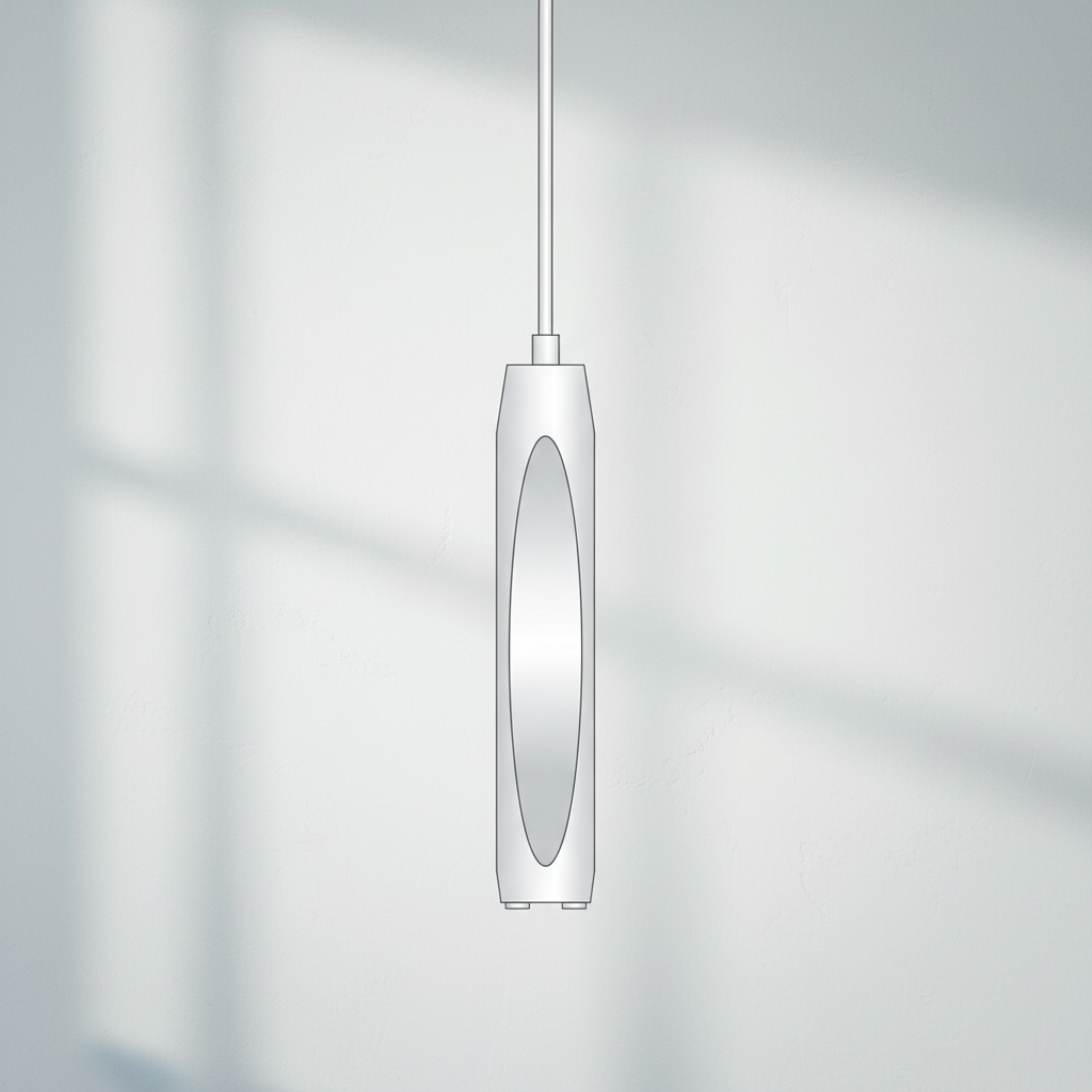 Luster Gaze Audrey Solitaire Crystal Pendant - Background Shot
