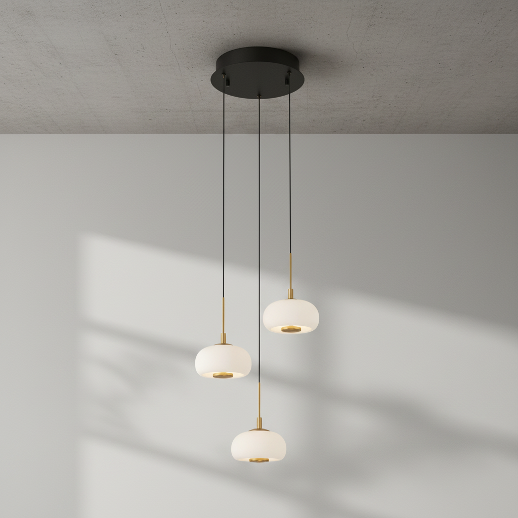 Luster Gaze Lanterns 3 Light Round LED Pendant - Studio Shot