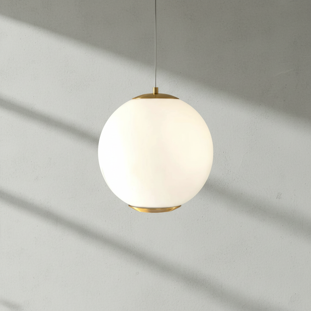Luster Gaze Veridian Bloom Ceramic Pendant Lamp - Background Shot